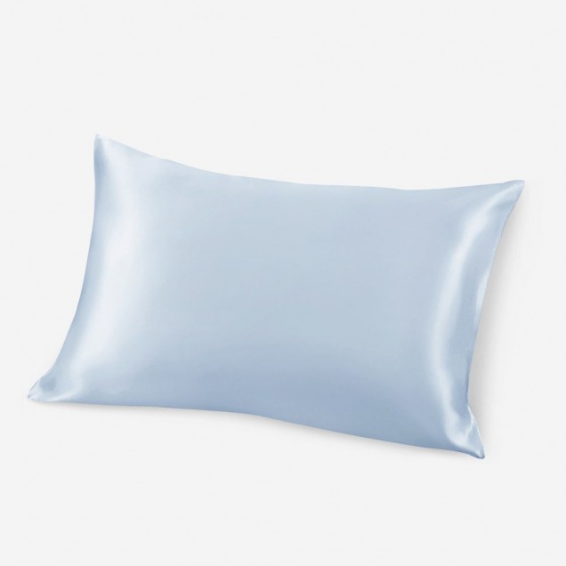 Cheap Baby Blue Envelope 22 Momme Mulberry Silk Pillowcase