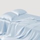 Cheap Baby Blue 22 Momme Mulberry Silk Sheet Set