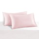 Cheap Baby Pink 22 Momme Mulberry Silk Pillowcase with Hidden Zipper
