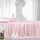 Cheap Baby Pink 22 Momme Mulberry Silk Sheet Set