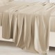 Cheap Beige 22 Momme Mulberry Silk Sheet Set