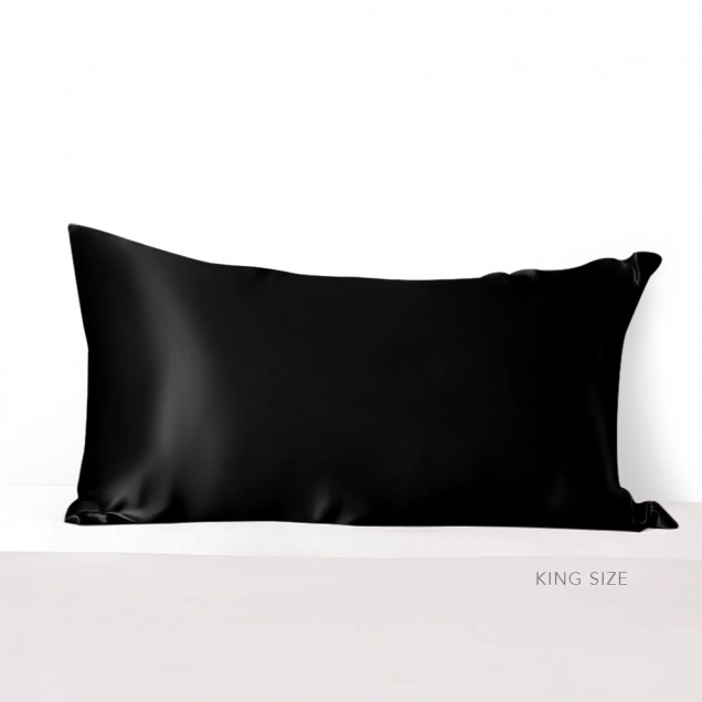 Cheap Black Envelope 22 Momme Mulberry Silk Pillowcase