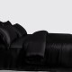 Cheap Black 3 PCS 22 Momme Mulberry Silk Duvet Cover Set