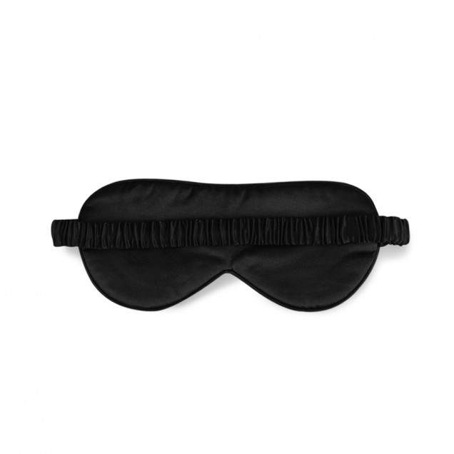 Cheap Black Dot Silk Sleep Mask