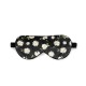 Cheap Black Flower Silk Sleep Mask