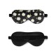 Cheap Black Flower Silk Sleep Mask