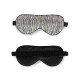 Cheap Black & Silver Silk Sleep Mask