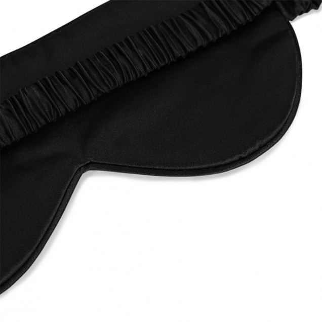 Cheap Black & White Heart Silk Sleep Mask