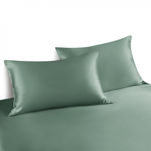 Cheap Celadon Green Envelope 22 Momme Mulberry Silk Pillowcase