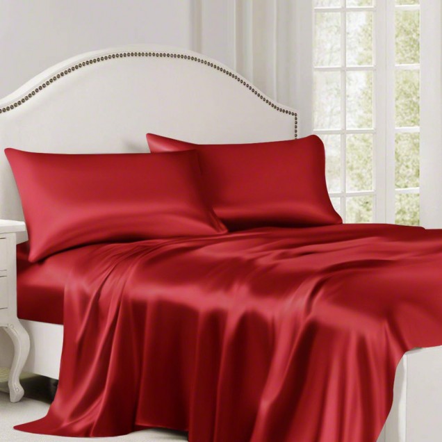 Cheap Cherry 22 Momme Mulberry Silk Flat Sheet