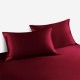 Cheap Claret 22 Momme Mulberry Silk Pillowcase with Hidden Zipper