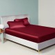 Cheap Claret 22 Momme Mulberry Silk Sheet Set