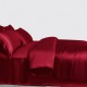 Cheap Claret 3 PCS 22 Momme Mulberry Silk Duvet Cover Set