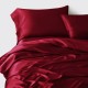 Cheap Claret 3 PCS 22 Momme Mulberry Silk Duvet Cover Set