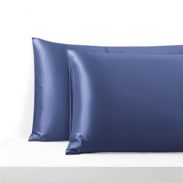 Cheap Dark Blue Envelope 22 Momme Mulberry Silk Pillowcase