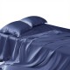 Cheap Dark Blue 22 Momme Mulberry Silk Sheet Set