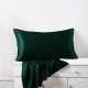 Cheap Dark Green Envelope 22 Momme Mulberry Silk Pillowcase