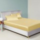 Cheap Gold 22 Momme Mulberry Silk Sheet Set