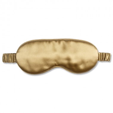 Cheap Gold Silk Eye Mask