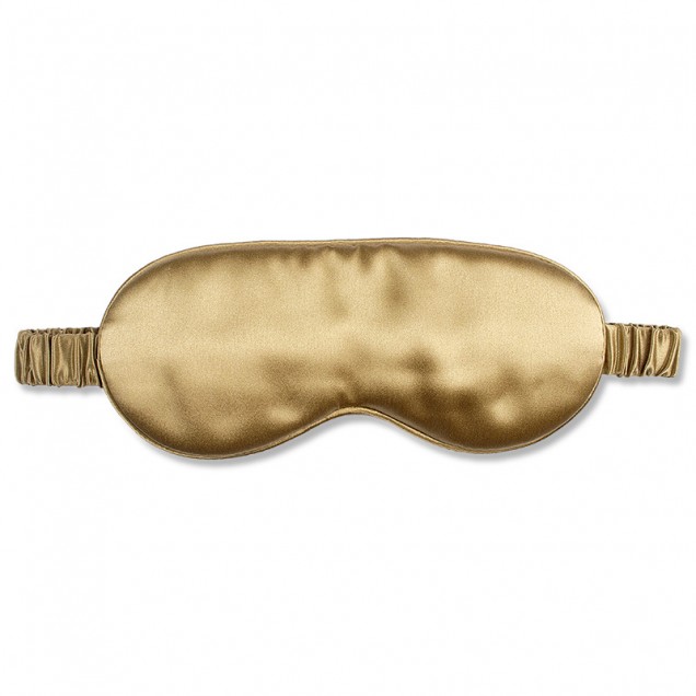 Cheap Gold Silk Eye Mask