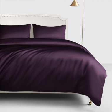 Cheap Grape 22 Momme Mulberry Silk Duvet Cover