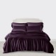 Cheap Grape 3 PCS 22 Momme Mulberry Silk Duvet Cover Set