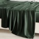 Cheap Hunter Green 22 Momme Mulberry Silk Flat Sheet