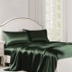 Cheap Hunter Green 22 Momme Mulberry Silk Flat Sheet