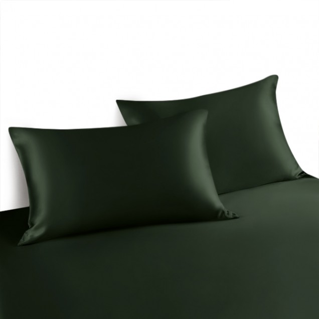 Cheap Hunter Green Envelope 22 Momme Mulberry Silk Pillowcase