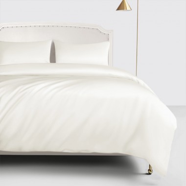 Cheap Ivory 22 Momme Mulberry Silk Duvet Cover