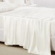 Cheap Ivory 22 Momme Mulberry Silk Flat Sheet