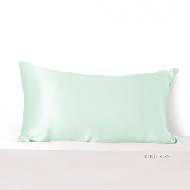 Cheap Light Cyan Envelope 22 Momme Mulberry Silk Pillowcase