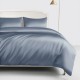 Cheap Misty Blue 22 Momme Mulberry Silk Duvet Cover