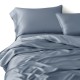 Cheap Misty Blue 3 PCS 22 Momme Mulberry Silk Duvet Cover Set