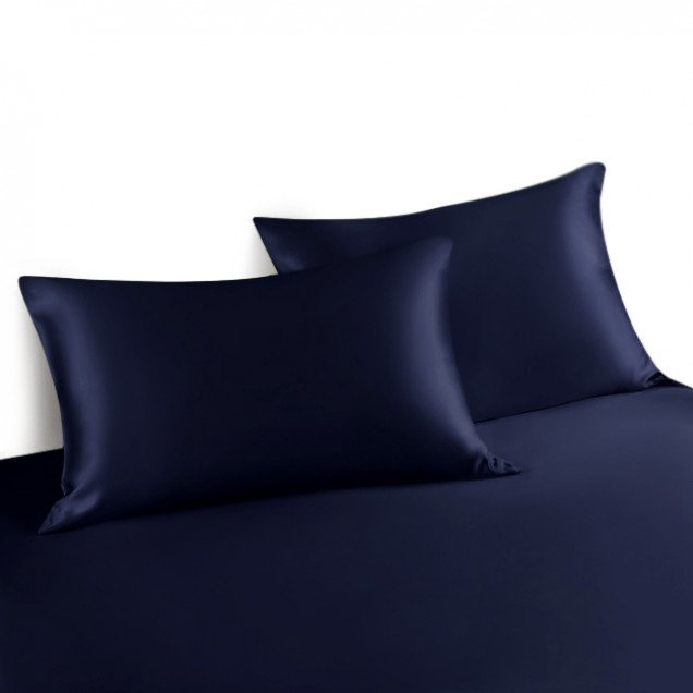 Cheap Navy Envelope 22 Momme Mulberry Silk Pillowcase