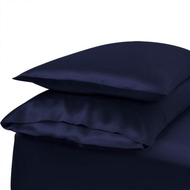 Cheap Navy Envelope 22 Momme Mulberry Silk Pillowcase