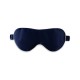 Cheap Navy & Ivory Suede Rose Silk Eye Mask