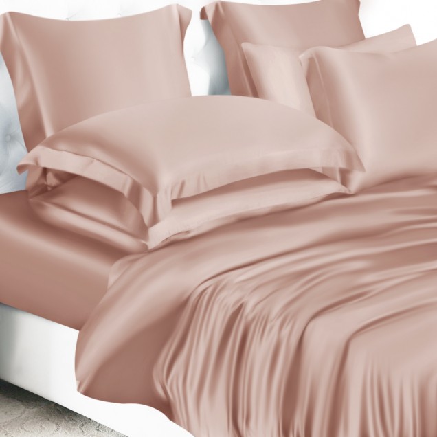 Cheap Pearl Pink 22 Momme Mulberry Silk Duvet Cover