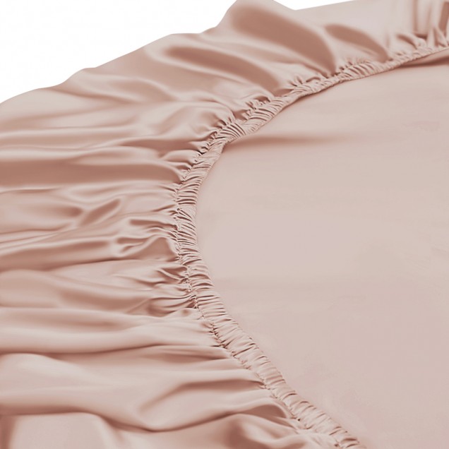 Cheap Pearl Pink 22 Momme Mulberry Silk Fitted Sheet