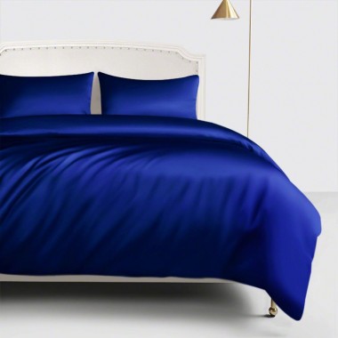 Cheap Royal Blue 22 Momme Mulberry Silk Duvet Cover