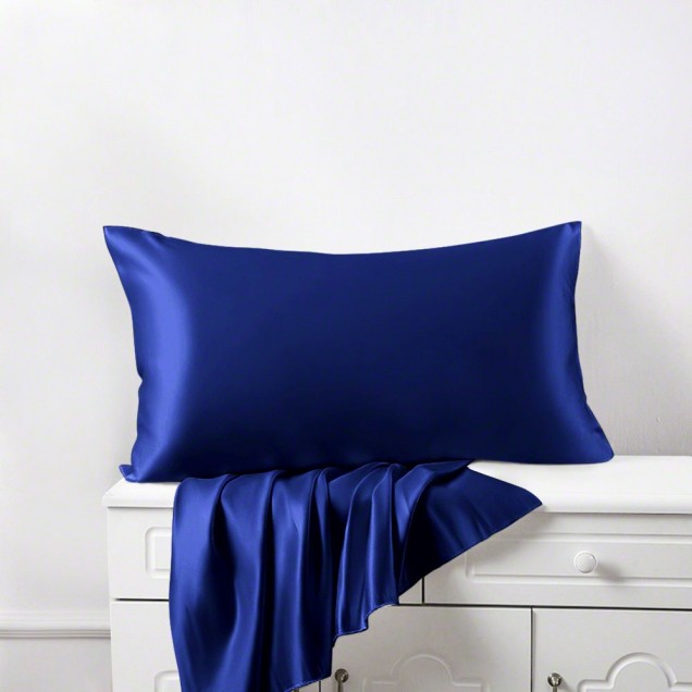 Cheap Royal Blue Envelope 22 Momme Mulberry Silk Pillowcase