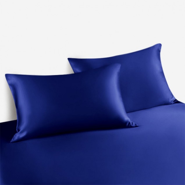 Cheap Royal Blue 22 Momme Mulberry Silk Pillowcase with Hidden Zipper