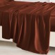 Cheap Rust Red 22 Momme Mulberry Silk Sheet Set