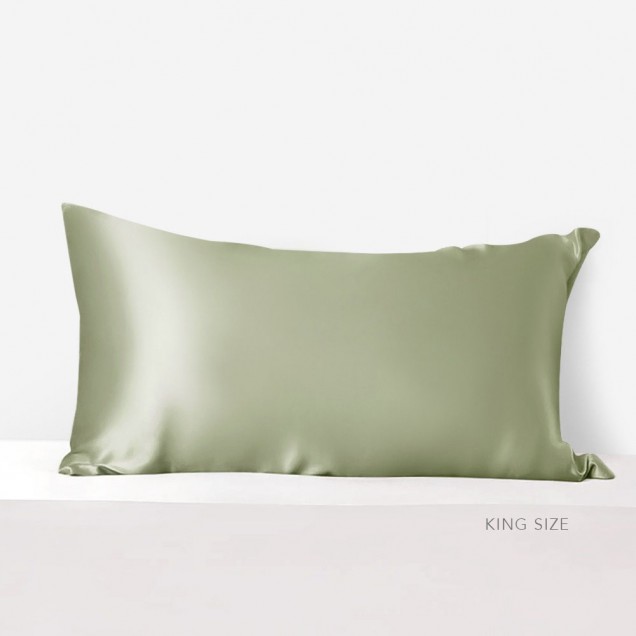 Cheap Sage Green Envelope 22 Momme Mulberry Silk Pillowcase