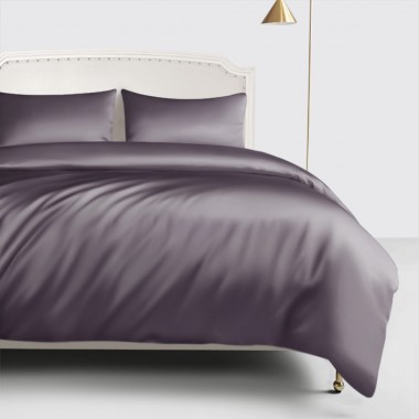 Cheap Slate Gray 22 Momme Mulberry Silk Duvet Cover