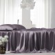 Cheap Slate Gray 22 Momme Mulberry Silk Flat Sheet