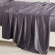 Cheap Slate Gray 22 Momme Mulberry Silk Flat Sheet