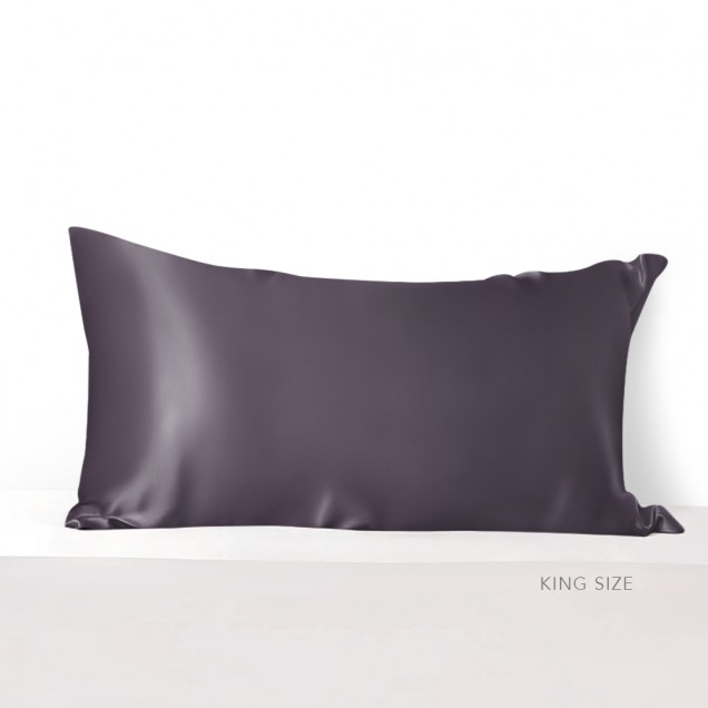 Cheap Slate Gray 22 Momme Mulberry Silk Pillowcase with Hidden Zipper