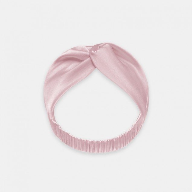 Cheap Suede Rose Mulberry Silk Headband