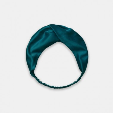 Cheap Teal Mulberry Silk Headband